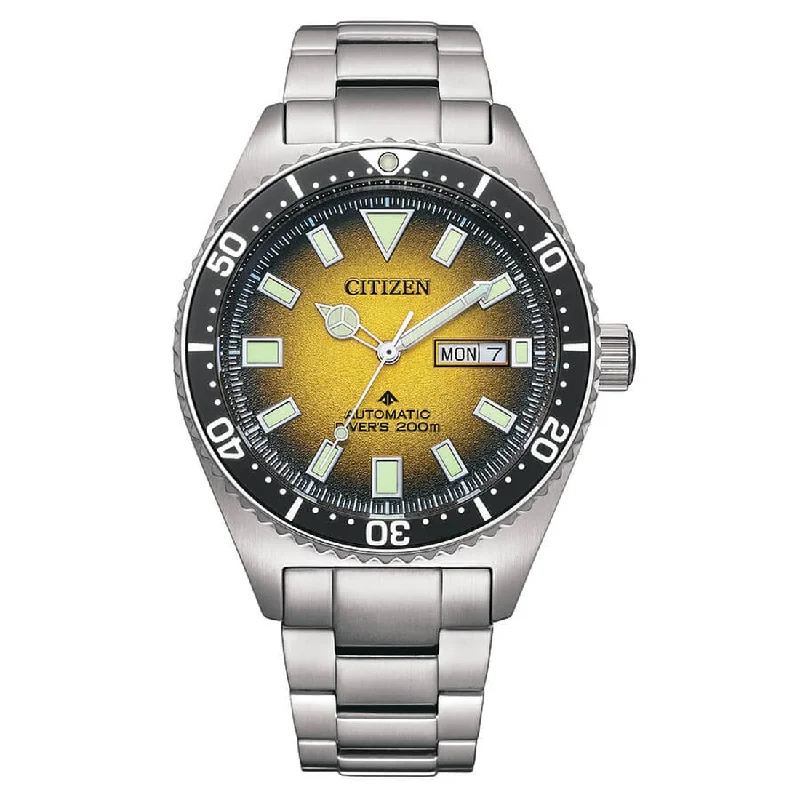 Men's Hybrid Style Men's Sports Watches-Orologio Citizen Promaster diver's NY0120-52X giallo acciaio Men's Hybrid Style Men's Sports Watches-Orologio Citizen Promaster diver's NY0120-52X giallo acciaio