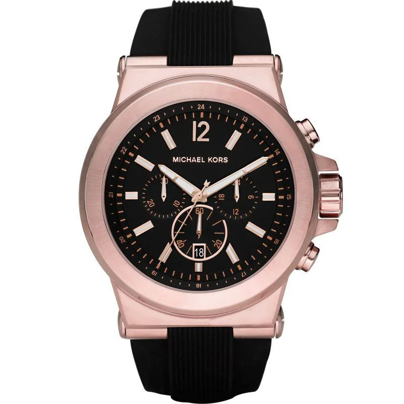 Men's Spring Style Dress Watches-Michael Kors MK8184 Men's Chronograph Dylan Black Watch