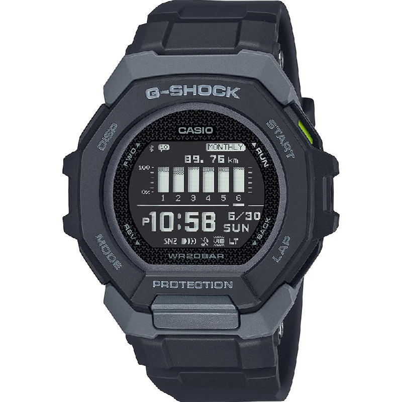 Men's Mechanical Movement Design Sports Watches-G-Shock GBD300-1D G-SQUAD Bluetooth
