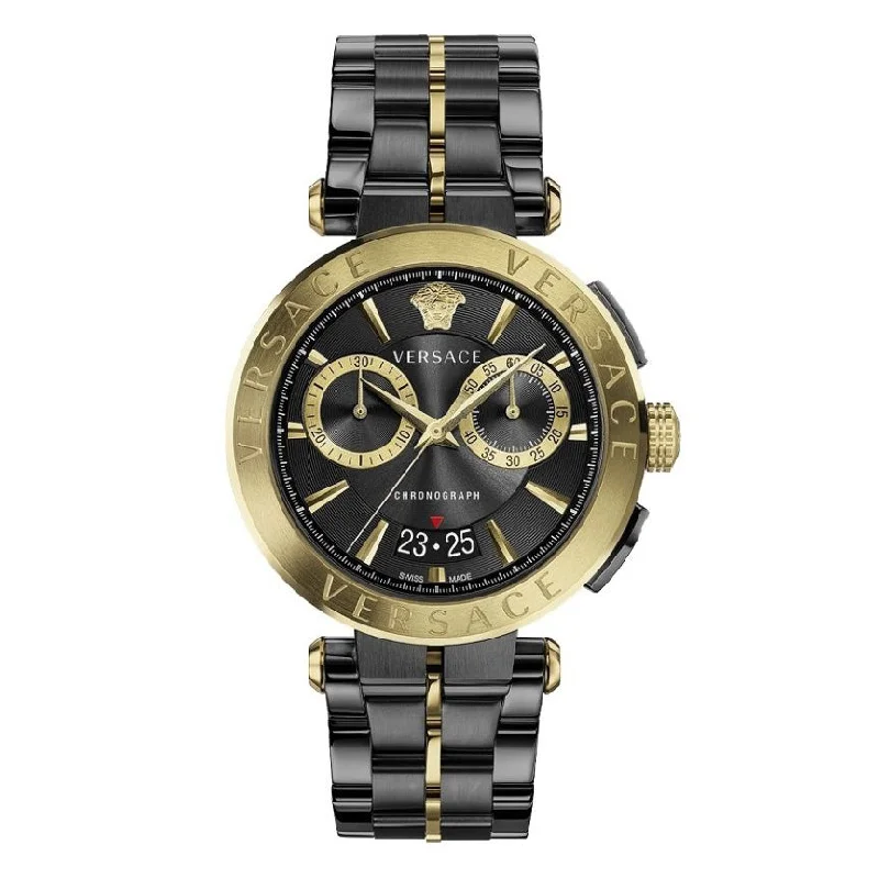 Men's Swiss Watch Deals-Versace Aion Chronograph Men's Black Watch VE1D02723