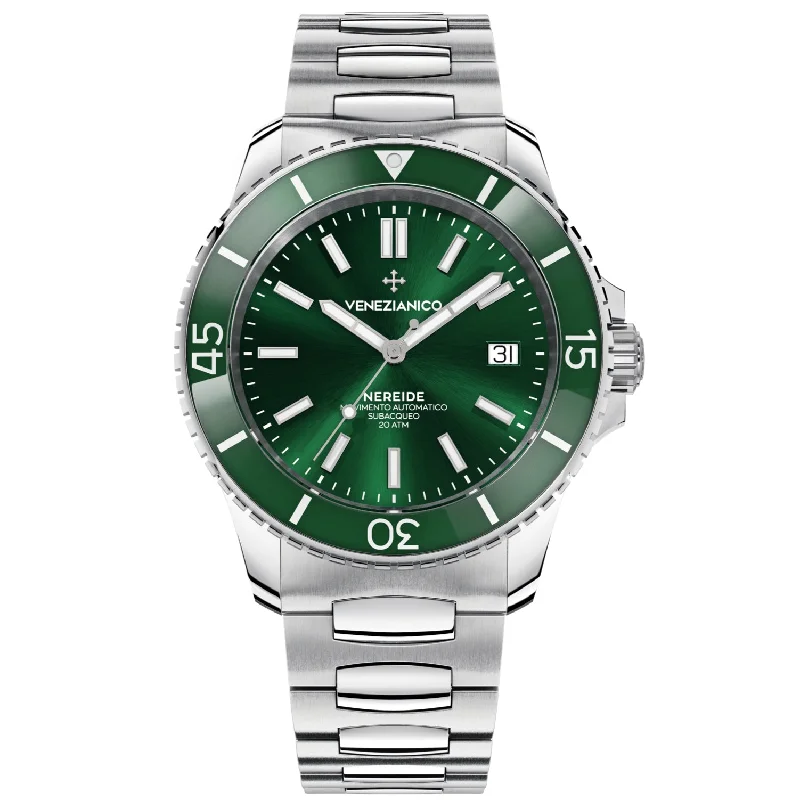 Men's Swiss Engagement Edition-Venezianico 3321501C Nereide 42 Men's Green Watch