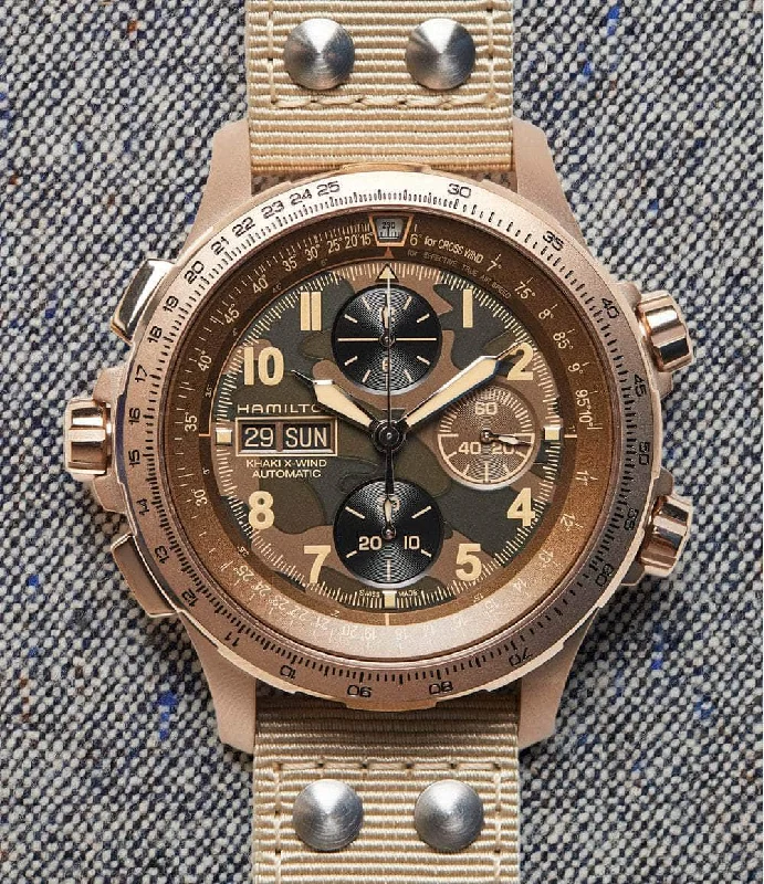 Men's Field Watches Thick Case Edition-Khaki Aviation X-Wind Auto Chrono