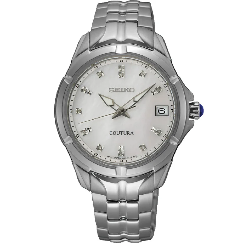 Men's Limited Edition Style Digital Watches-Seiko Coutura SUR593P Diamond Set