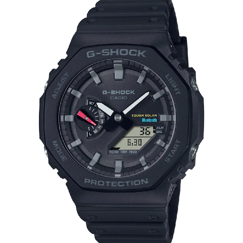 Men's Business Meeting Design Digital Watches-G-Shock GAB2100-1A Bluetooth Solar 'CasiOak'