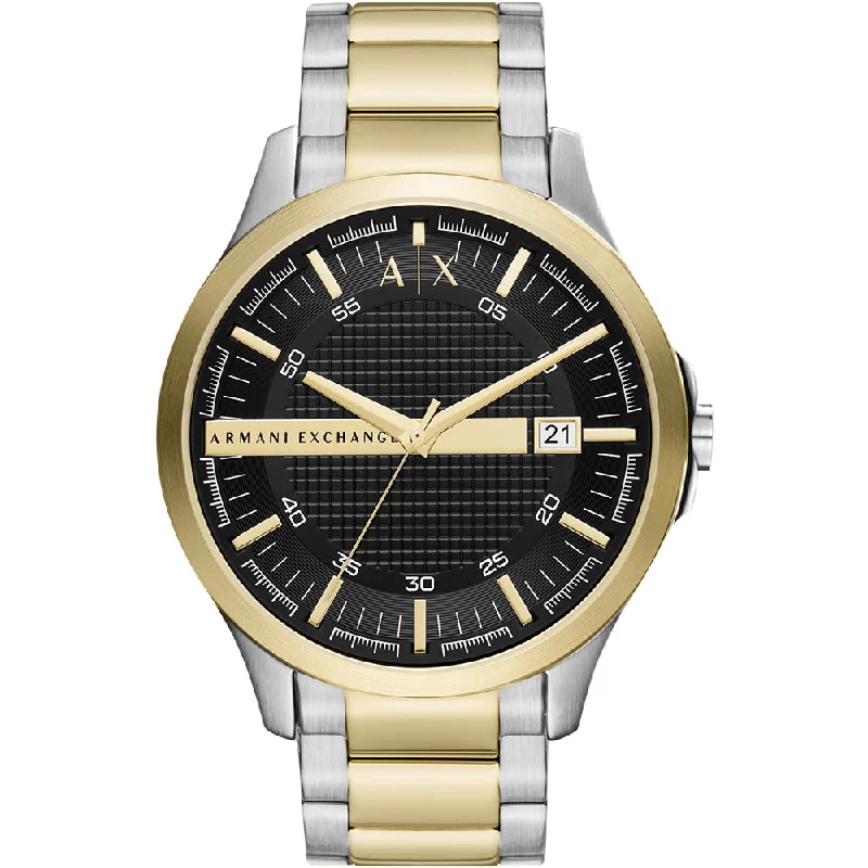 Men's Rectangular Case Style Digital Watches-Armani Exchange Hampton AX2453