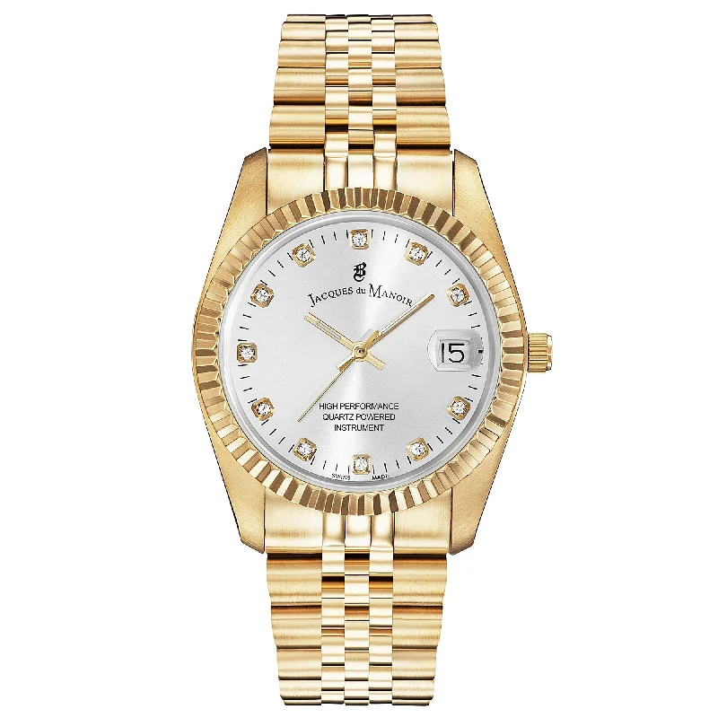 Men's Autumn Style Dress Watches-Jacques Du Manoir NRO.11 Ladies Inspiration Gold Watch