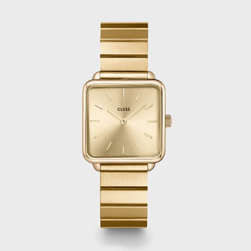 Women's Mechanical Watch Personalized-La Tétragone Watch Steel, Full Gold Colour