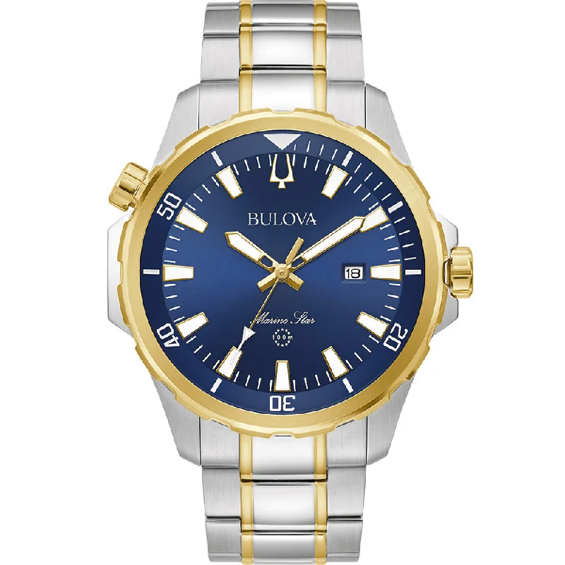 Men's Analog Design Sports Watches-Bulova Marine Star 98B384