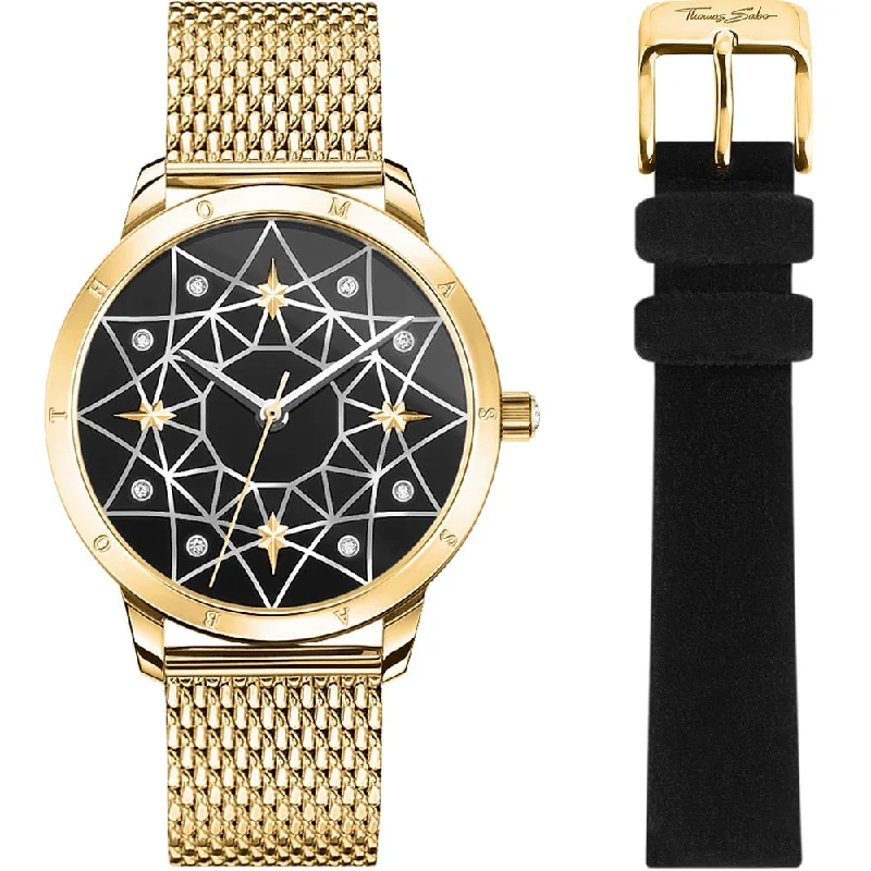 Men's Local Brand Digital Watches-Thomas Sabo WA037327520333 Gold Star