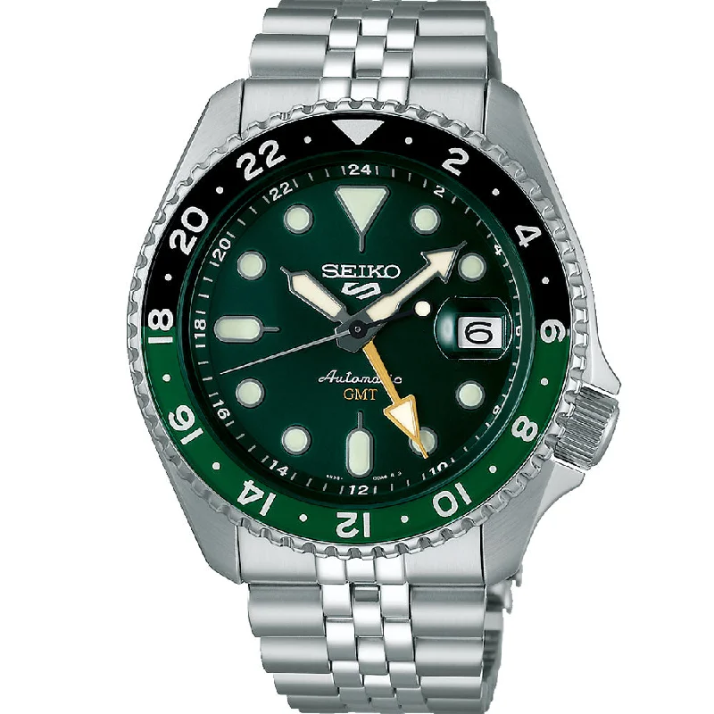 Men's Gift Design Digital Watches-Seiko 5 SSK035K GMT Sports