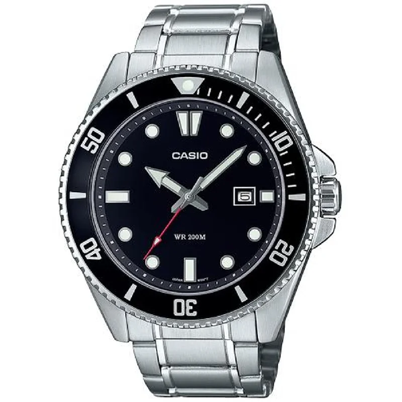 Men's Solar Powered Style Men's Sports Watches-Orologio Casio Duro MDV-107D-1A1VEF nero bracciale acciaio Men's Solar Powered Style Men's Sports Watches-Orologio Casio Duro MDV-107D-1A1VEF nero bracciale acciaio