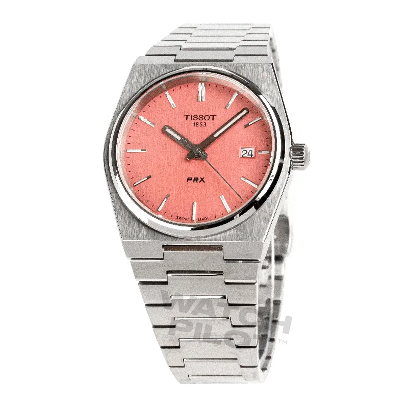 Men's Swiss Anniversary Edition-Tissot PRX 35mm Ladies Pink Watch T1372101133100