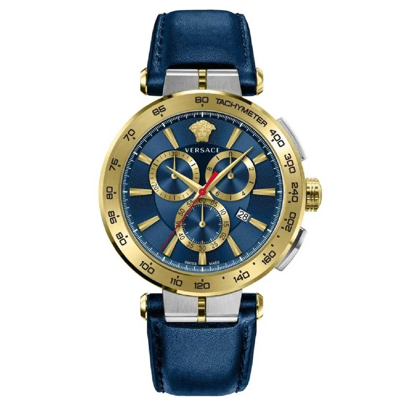 Men's Swiss Casual Wear Edition-Versace Aion Chronograph Men's Blue Watch VE6CA0223