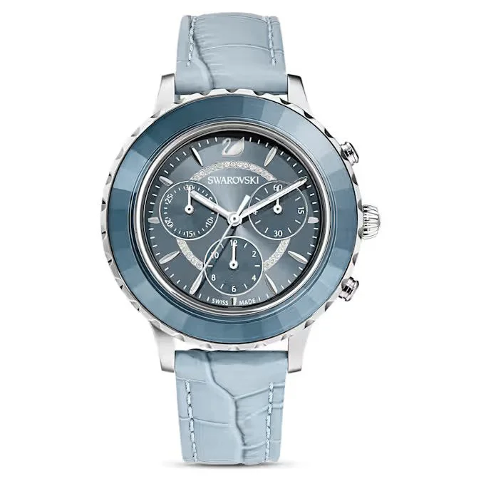 Men's Swiss Kinetic Edition-Swarovski Octea Lux Chronograph Ladies Blue Watch 5580600