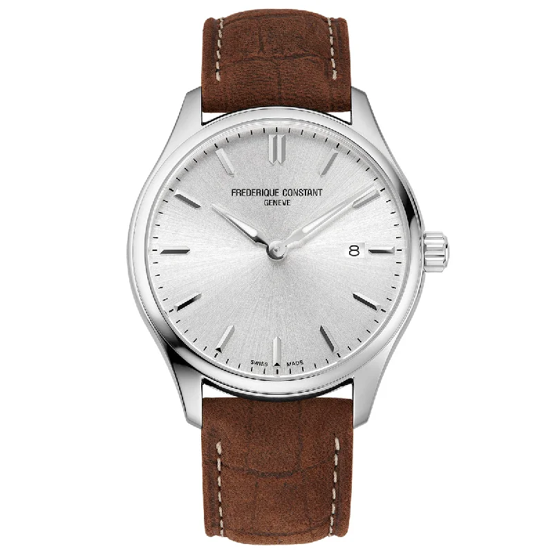 Men's Asian Made Style Men's Watches-Frederique Constant Men's Classic Brown Watch FC-220SS5B6