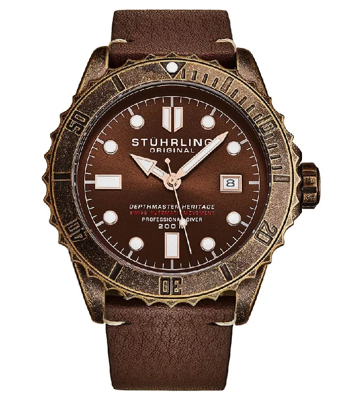 Brown Dial / Coppertone Case / Brown Leather Strap