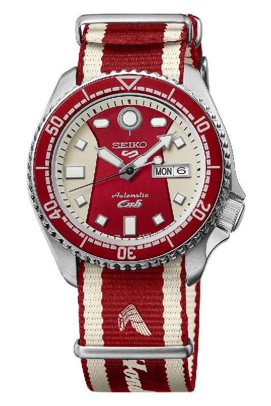Men's French Made Design Dress Watches-Seiko 5 Sports 55th Anniversary Super Cub Limited Edition SRPL23