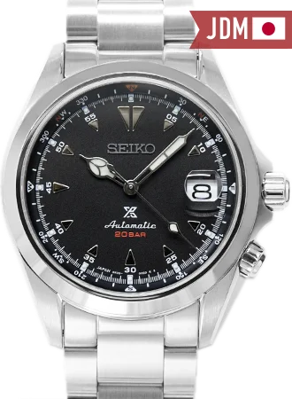 Men's Small Size Dress Watches-Prospex Alpinist Sharks Tooth Black Ref. SBDC087
