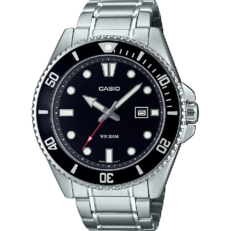 Men's Dive Watches with Swappable Straps -Casio MDV107D-1A1 Diver