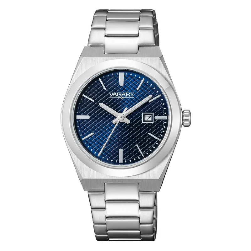 Women's Tonneau Case Design Mechanical Watches-Orologio Vagary da donna IU3-118-77 blu pattern puntinato Women's Tonneau Case Design Mechanical Watches-Orologio Vagary da donna IU3-118-77 blu pattern puntinato