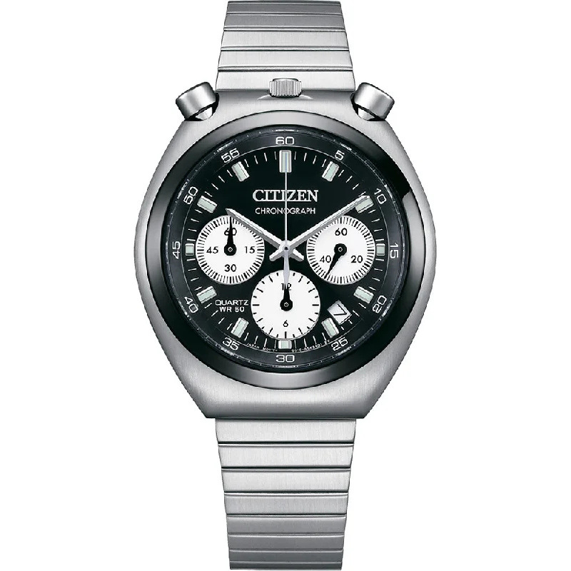 Men's Monogrammed Style Men's Digital Watches-Citizen Bullhead AN3660-81E Chronograph