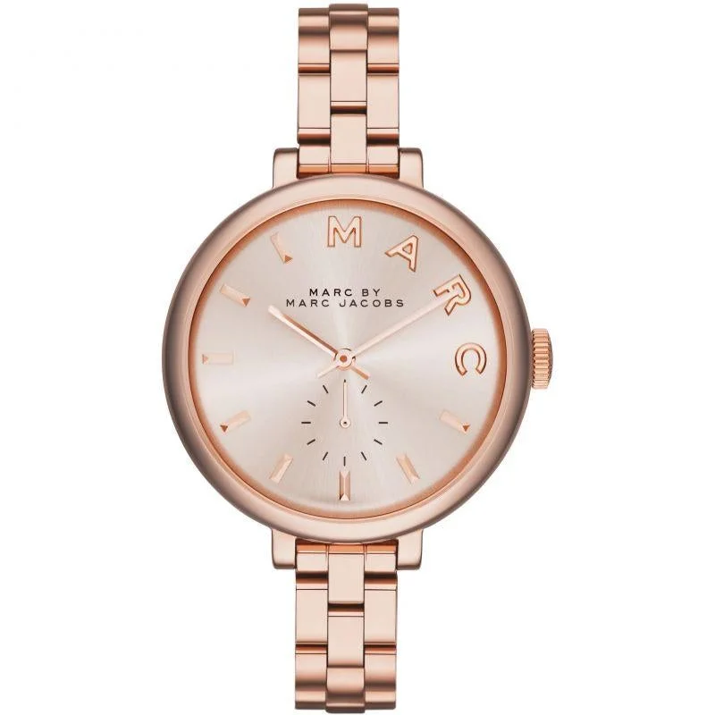 Men's Occasional Slim Watches-Marc Jacobs MBM3364 Ladies Sally Rose Gold Watch