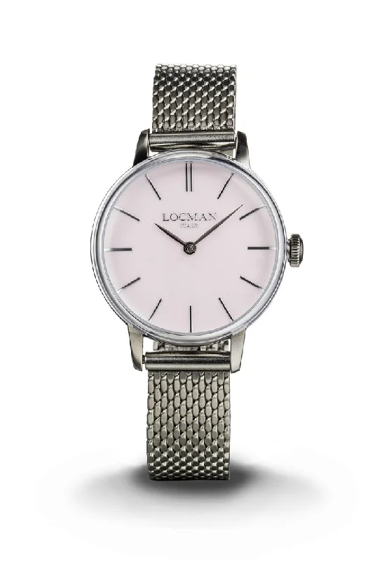 Women's Digital Style Mechanical Watches-Locman 1960 donna rosa maglia milano 0253A11A-00PKNKB0 Women's Digital Style Mechanical Watches-Locman 1960 donna rosa maglia milano 0253A11A-00PKNKB0