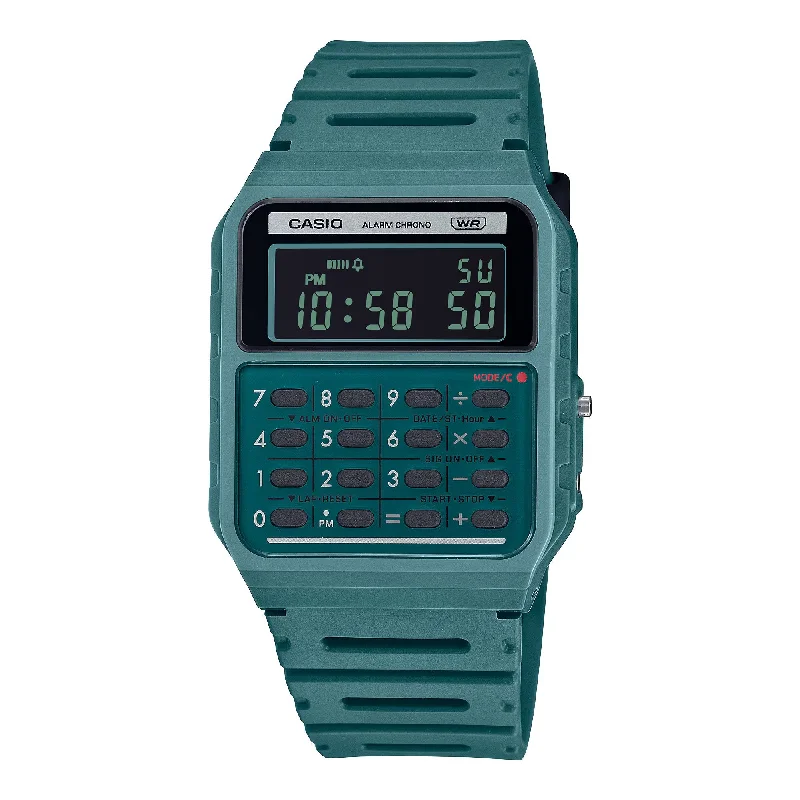 Unisex Limited Edition Design Watches-Casio POP Watch Data Bank Calculator Green CA-53WB-3BDF