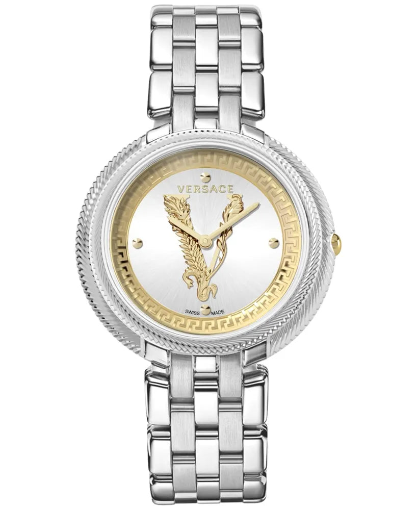 Men's Swiss Designer Edition-Versace Ladies Watch Thea 38mm White Bracelet VE2CA0523