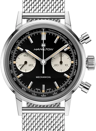 Men's Mechanical Watch Supplier-American Classic Intra-Matic Chronograph H Black - Bracelet Ref. H38429130 Men's Mechanical Watch Supplier-American Classic Intra-Matic Chronograph H Black - Bracelet Ref. H38429130
