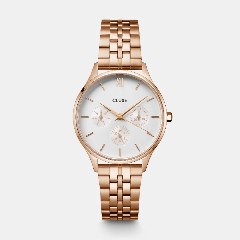 Women's Engagement Design Mechanical Watches-Minuit Multifunction Watch Steel, Rose Gold Colour