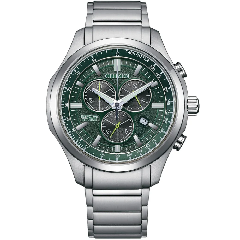 Men's Local Brand Design Digital Watches-Citizen Eco-Drive AT2530-85X Chronograph