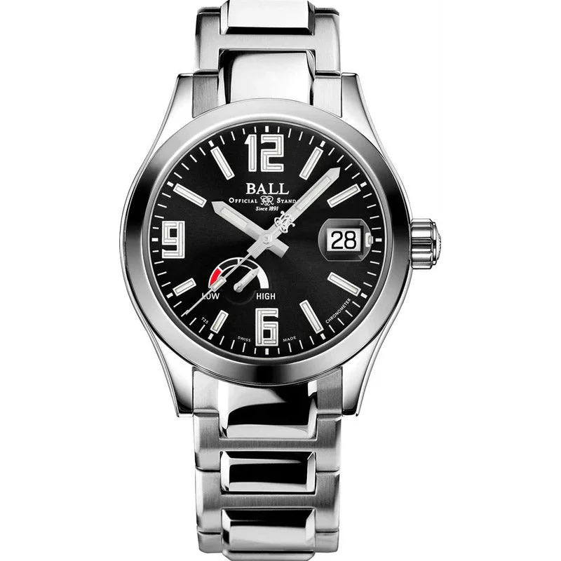 Unisex Everyday Wear Style Watches-Ball Watch Engineer III Pioneer Power Reserve Black PM9026C-SCJ-BK