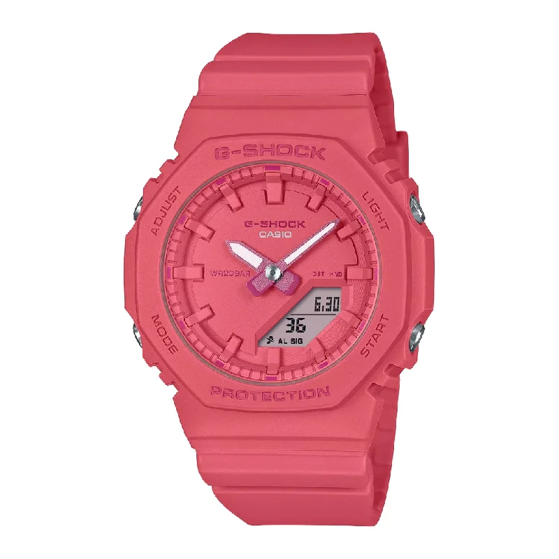 Women's Occasional Design Mechanical Watches-Orologio G-Shock donna GMA-P2100-4AER rosso corallo monocromo Women's Occasional Design Mechanical Watches-Orologio G-Shock donna GMA-P2100-4AER rosso corallo monocromo