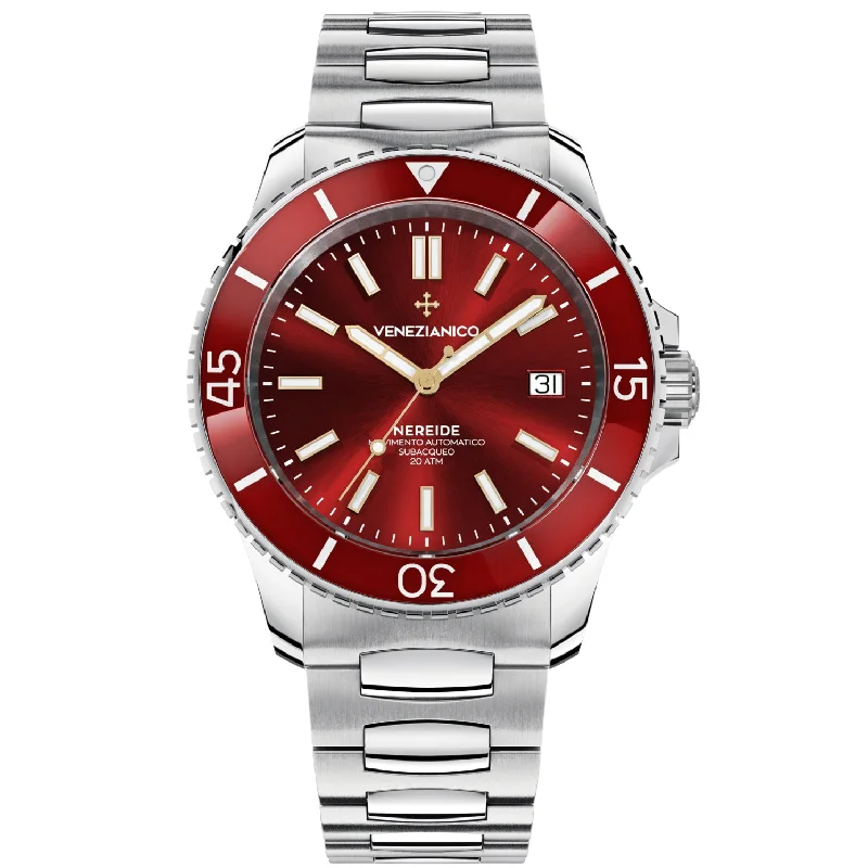 Men's Swiss Gift Edition-Venezianico 3321503C Nereide 42 Men's Red Watch