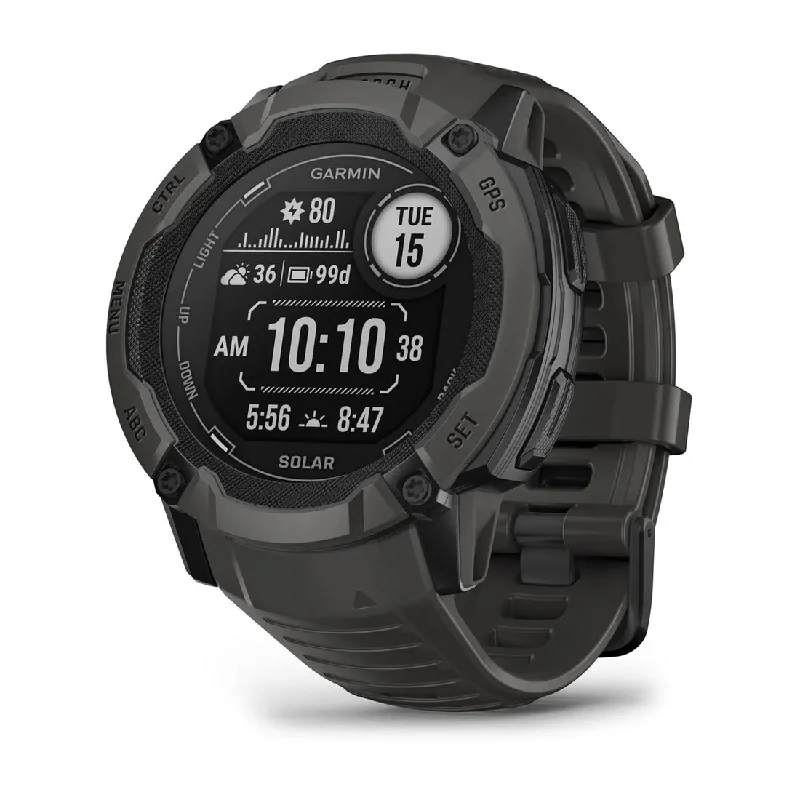Men's Japanese Made Sports Watches-Orologio Garmin Instinct 2X Solar graphite 010-02805-00 Men's Japanese Made Sports Watches-Orologio Garmin Instinct 2X Solar graphite 010-02805-00