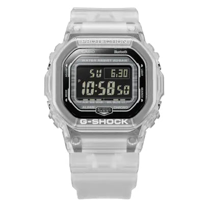 Unisex Italian Made Watches-Casio G-Shock Men's Transparent Watch DW-B5600G-7ER