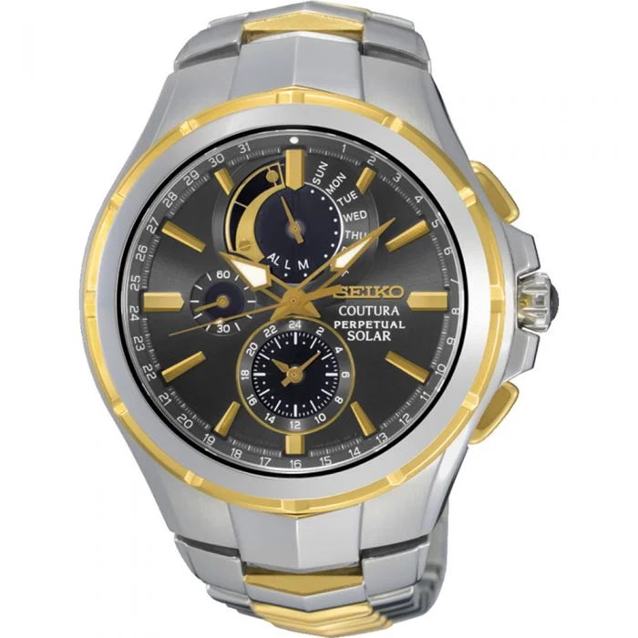 Men's Customized Design Digital Watches-Seiko SSC376P-9 Coutura Perpetual Solar