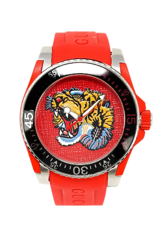 Men's Swiss Hand-Wound Edition-Gucci Watch Dive 40mm Tiger Red YA136315