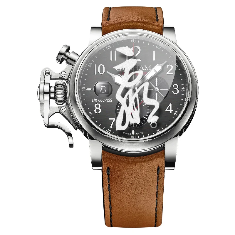 Men's Field Watches Customizable-Graham Brown Chronofighter Grand Vintage Watch 2CVDS.B29C Men's Field Watches Customizable-Graham Brown Chronofighter Grand Vintage Watch 2CVDS.B29C