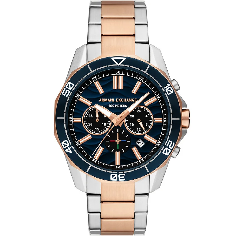 Men's Eco-Drive Style Digital Watches-Armani Exchange Spencer AX1965 Chronograph
