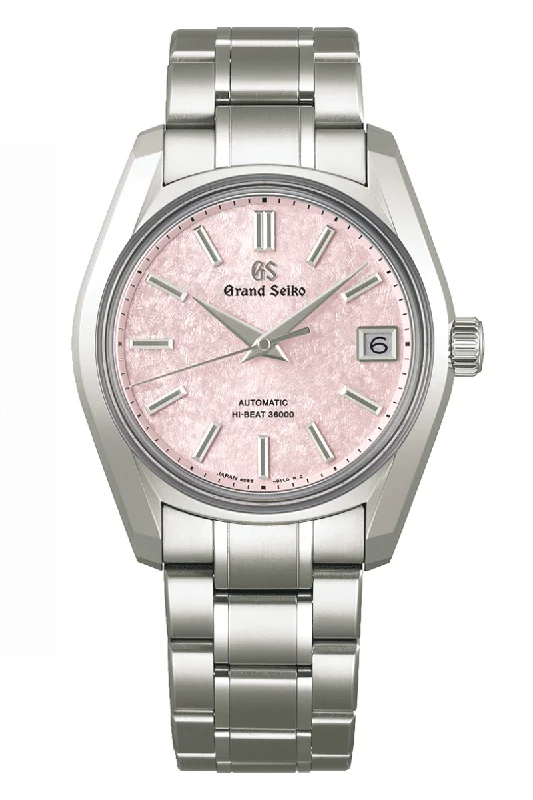 Men's European Made Design Dress Watches-Grand Seiko Heritage Hi-Beat "Sakura-Kakushi" SBGH341