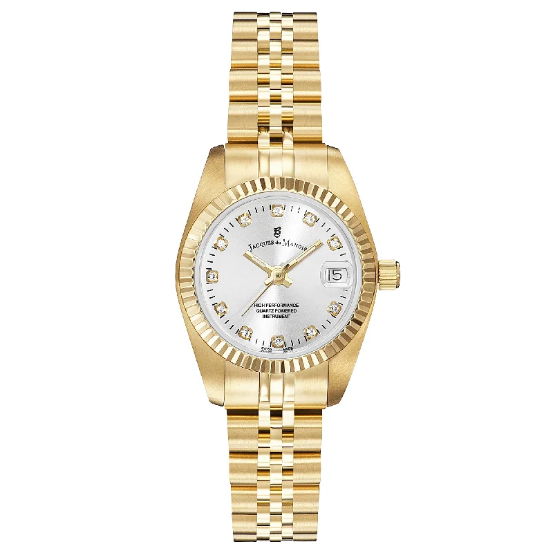 Men's Extra Large Style Dress Watches-Jacques Du Manoir NRO.12 Ladies Inspiration Gold Watch