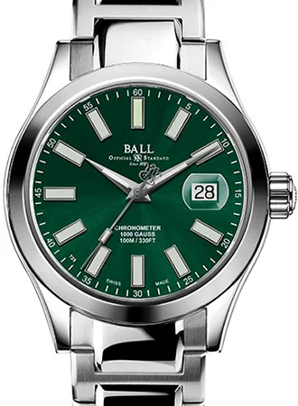 Men's Date Night Dress Watches-Engineer III Marvelight Chronometer Green Ref. NM9026C-S6CJ-GR - 904L Steel