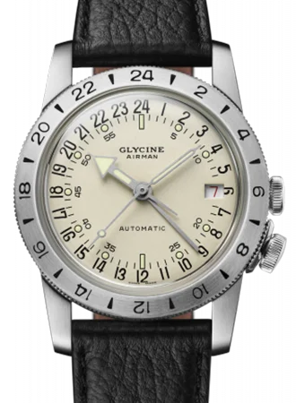 Men's Mechanical Field Watches-Airman No. 1 Cream GMT 36 Ref. GL0372