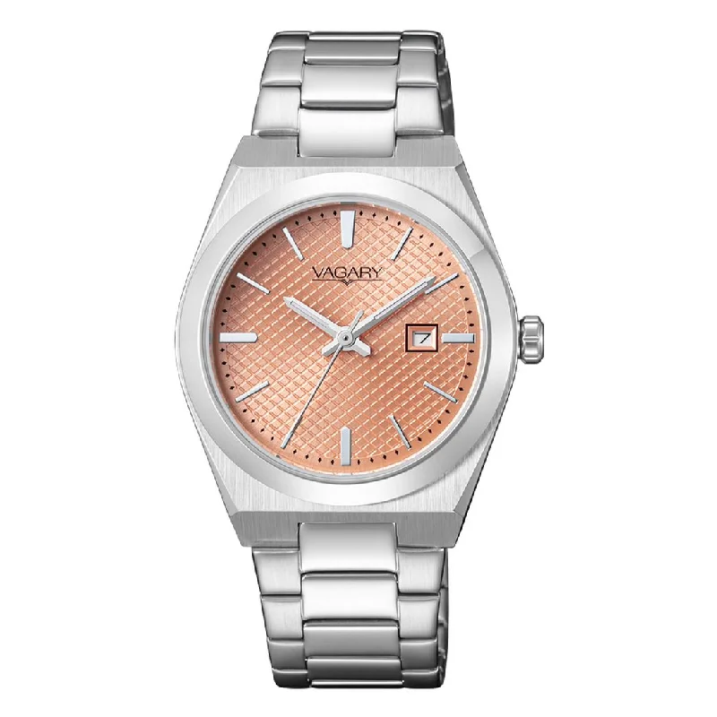Women's Autumn Design Mechanical Watches-Orologio Vagary da donna IU3-118-93 salmone pattern puntinato Women's Autumn Design Mechanical Watches-Orologio Vagary da donna IU3-118-93 salmone pattern puntinato