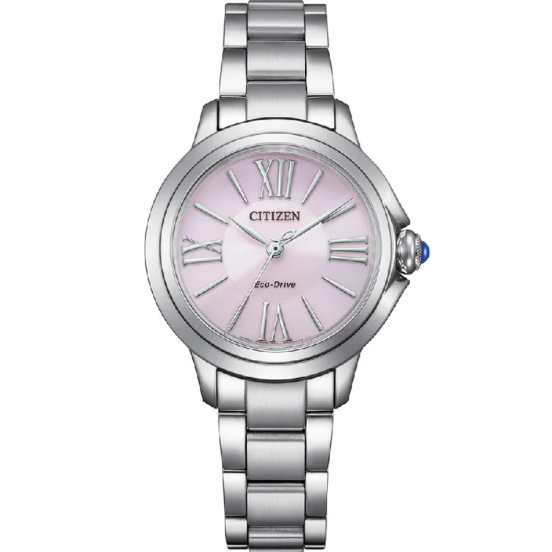 Women's Oval Case Dress Watches-Citizen Eco-Drive EM1160-58X