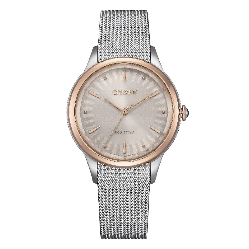 Women's Mechanical Watch Local Brand Edition-Orologio donna Citizen Gerbera EM1156-80X mesh bicolore Women's Mechanical Watch Local Brand Edition-Orologio donna Citizen Gerbera EM1156-80X mesh bicolore