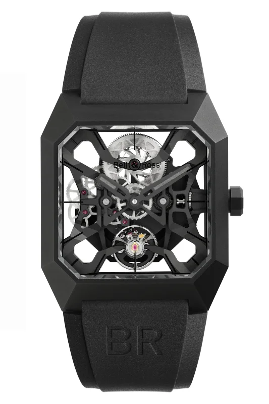 Men's Thin Case Design Dress Watches-Bell & Ross BR03 Cyber Skull Ceramic Limited Edition BR03-CYBER-CE Men's Thin Case Design Dress Watches-Bell & Ross BR03 Cyber Skull Ceramic Limited Edition BR03-CYBER-CE
