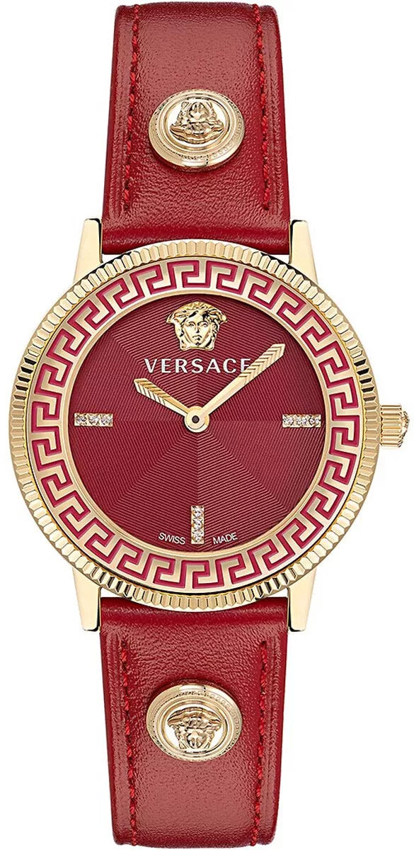 Men's Swiss Monogrammed Edition-Versace Ladies Watch V-Tribute Red Diamond VE2P00722
